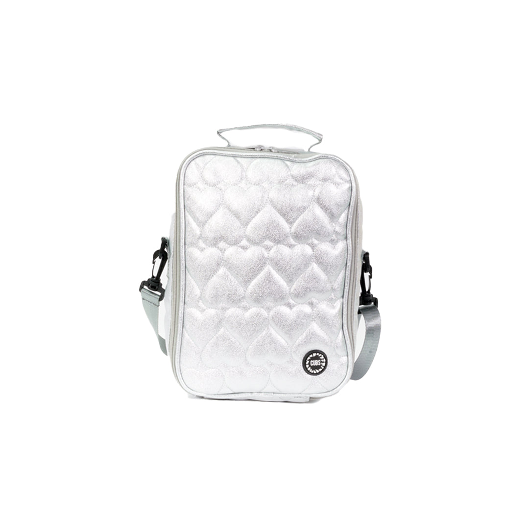 Shiny Silver High School Lunch Bag