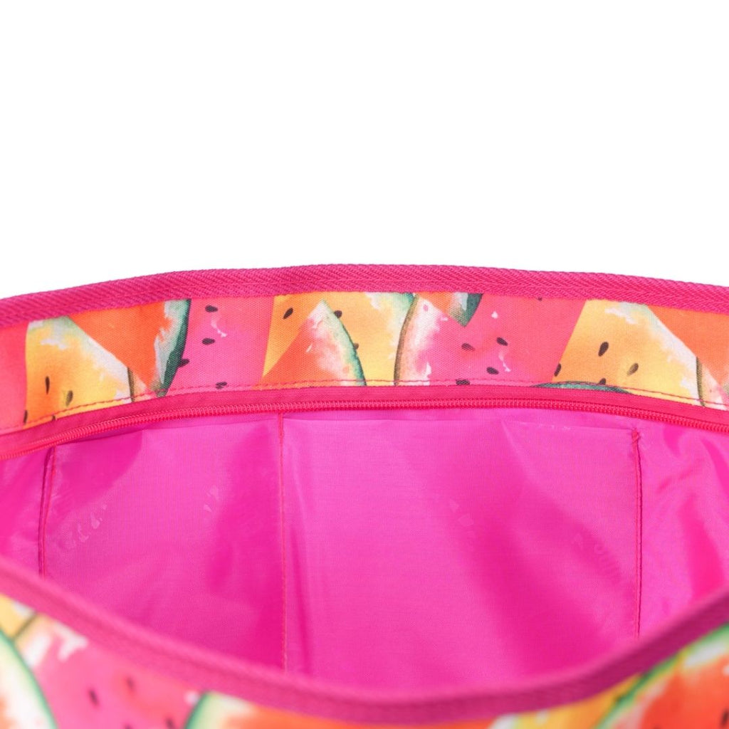 Watermelons all over women Single Face tote bag