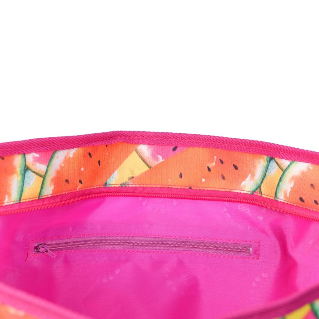 Watermelons all over women Single Face tote bag