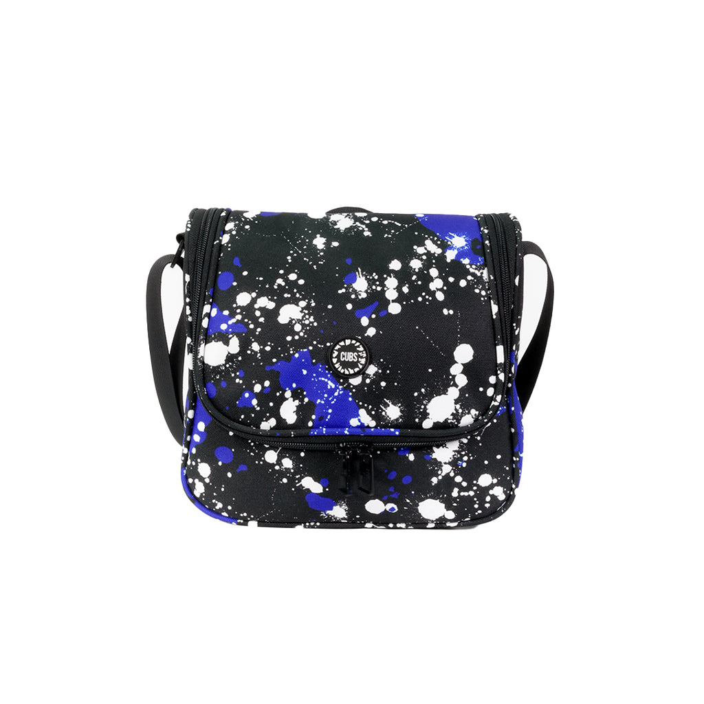 Blue Black Splashing Paint Lunch bag bag1