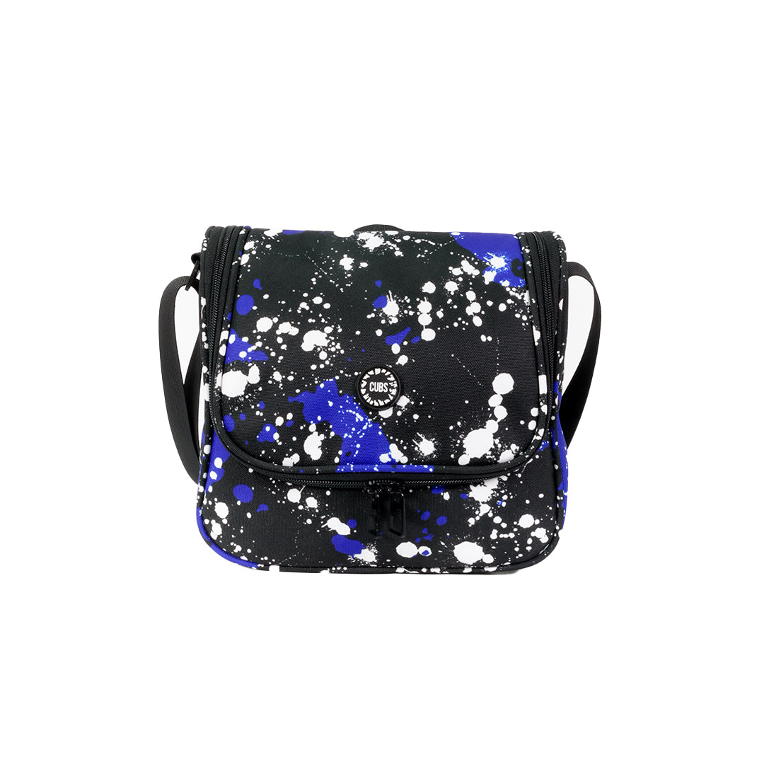 Blue Black Splashing Paint Lunch bag bag1