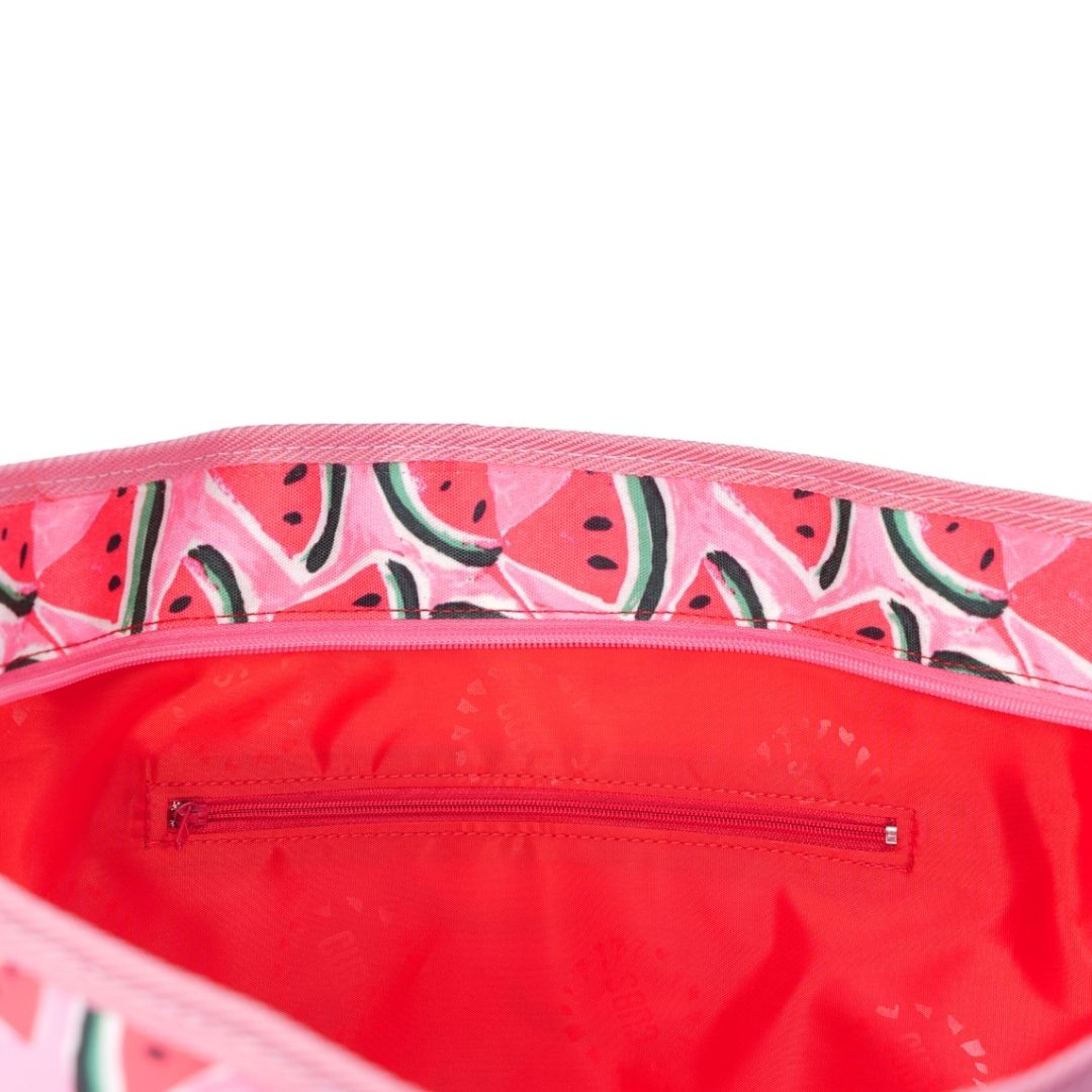 Madly in love with pink watermelons women Single Face tote bag