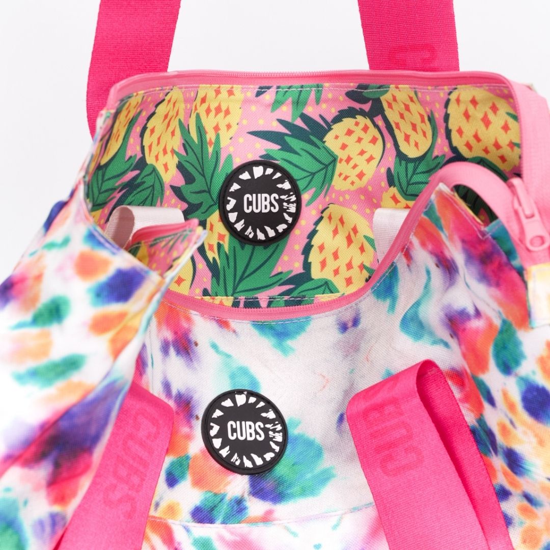 Pineapple Fiesta women tote bag