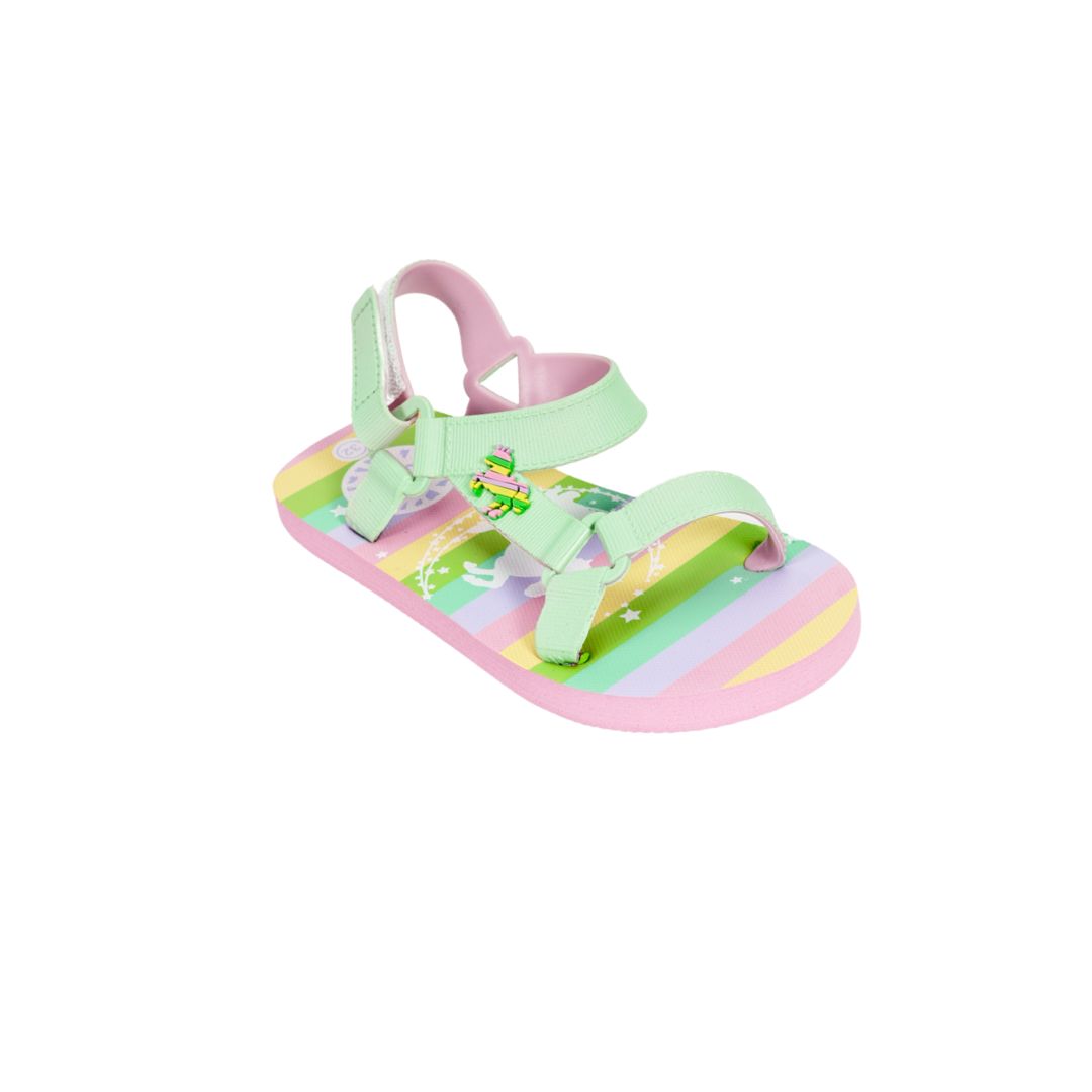 Rainbow Unicorn Mint Girls Sling CUBS Sandal