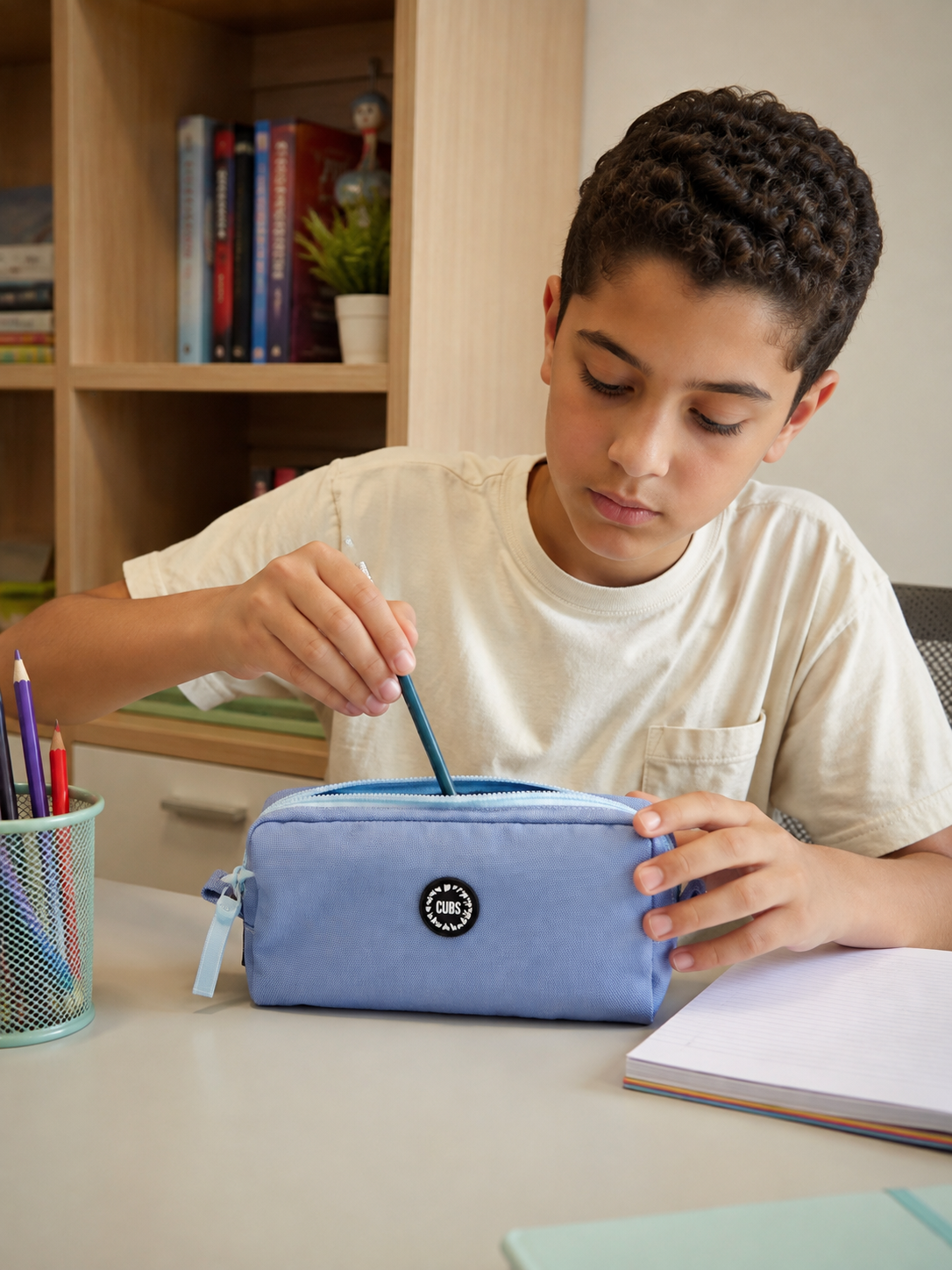 Baby Blue Senior Pencil Case