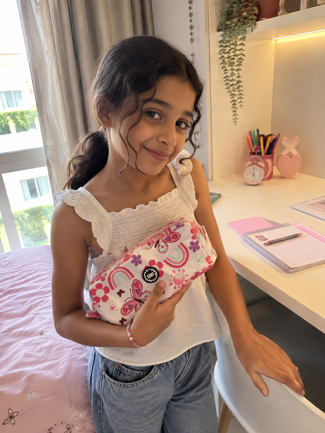 Flowers &Rainbows Junior Student Pencil Case