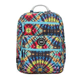 Tie Dye Colorful Black Backpack