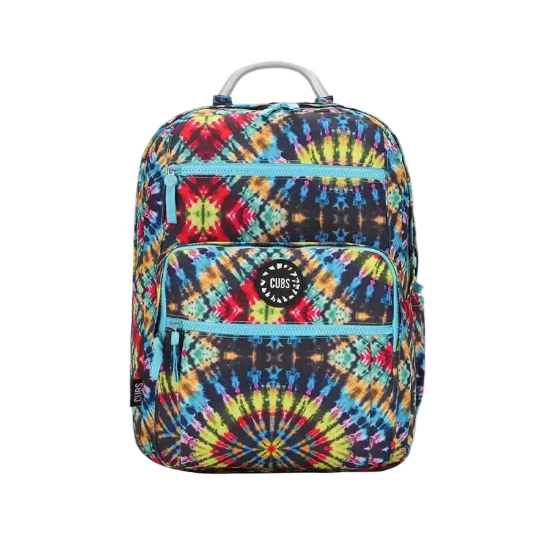 Tie Dye Colorful Black Senior Student backpack