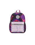 Black and Purple tie dye High School Backpack