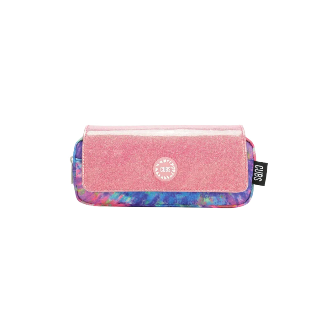 Blue and Purple tie dye High School Pencil Case