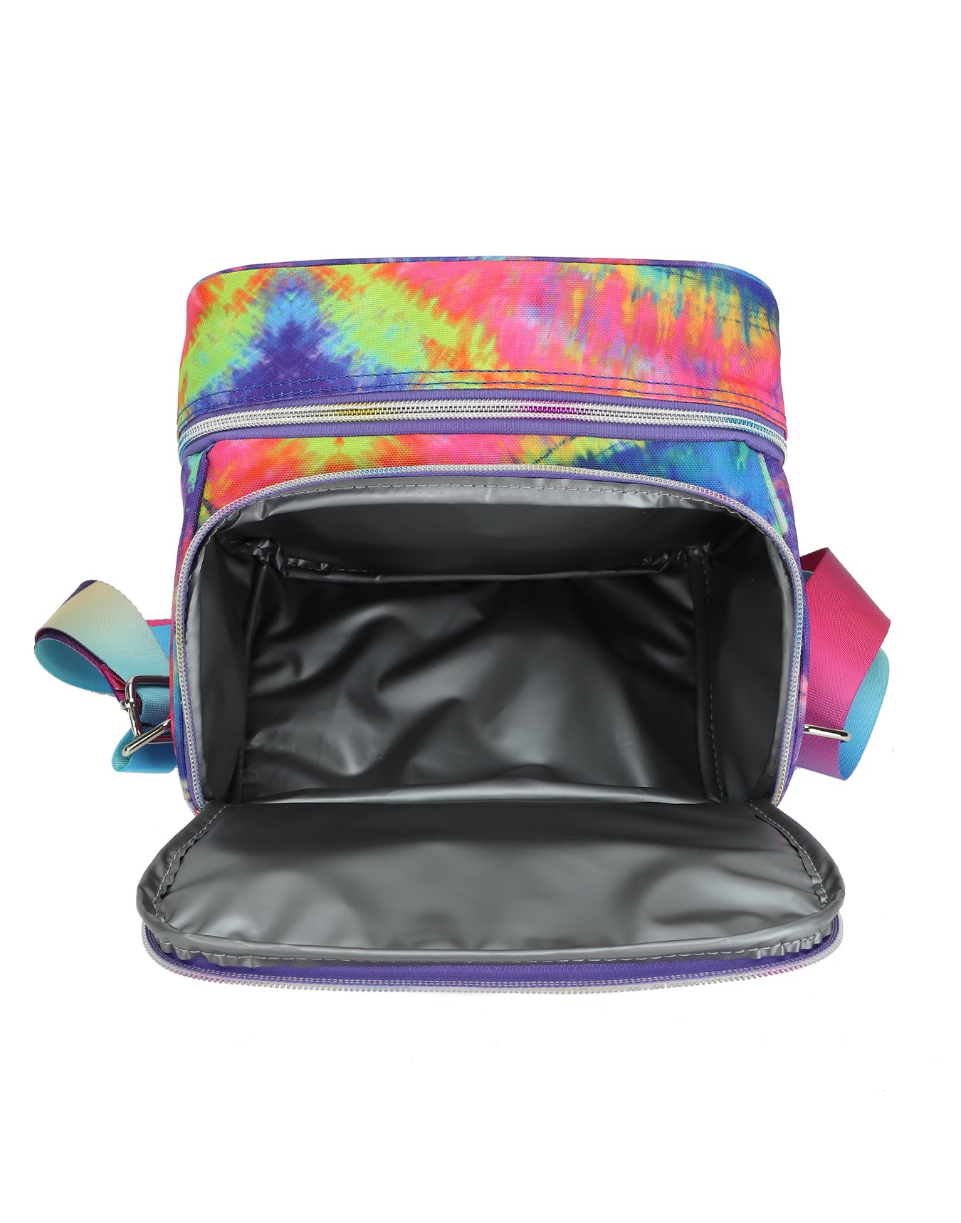 Blue and Purple tie dye High School Lunch Bag