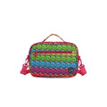 Rainbow Smiles cross body lunch bag