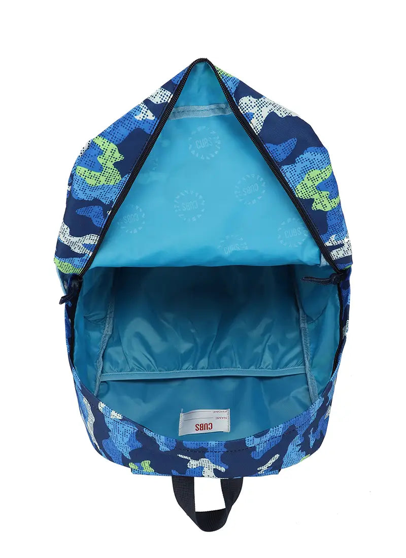 Camouflage Blue Junior Student Backpack