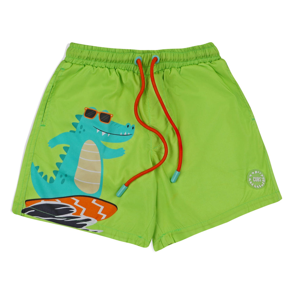 CUBS Surfing Croc Swim Trunk