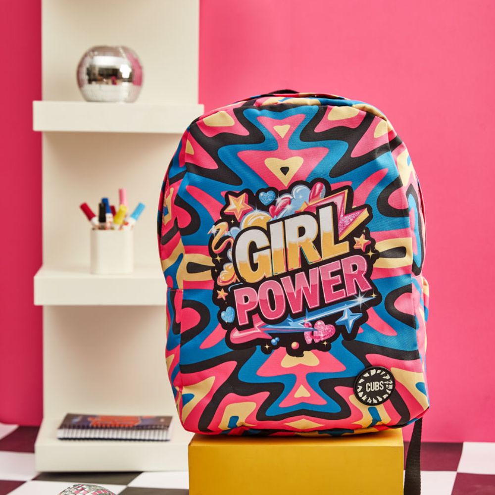 Girl Power Black Big & Basic Backpack