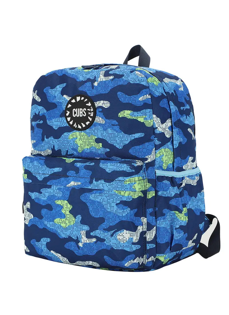 Camouflage Blue Junior Student Backpack