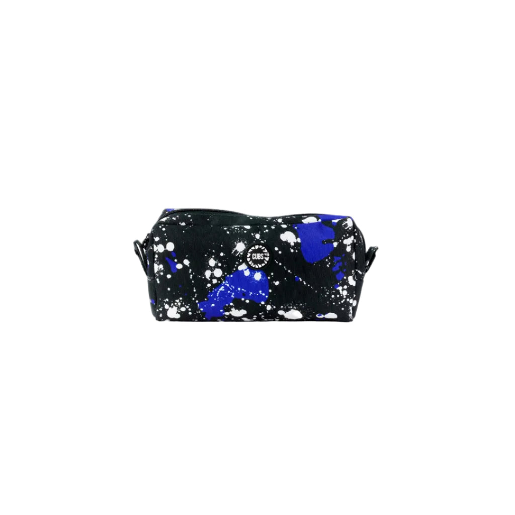 Blue Black Splashing Paint Pencil case bag1