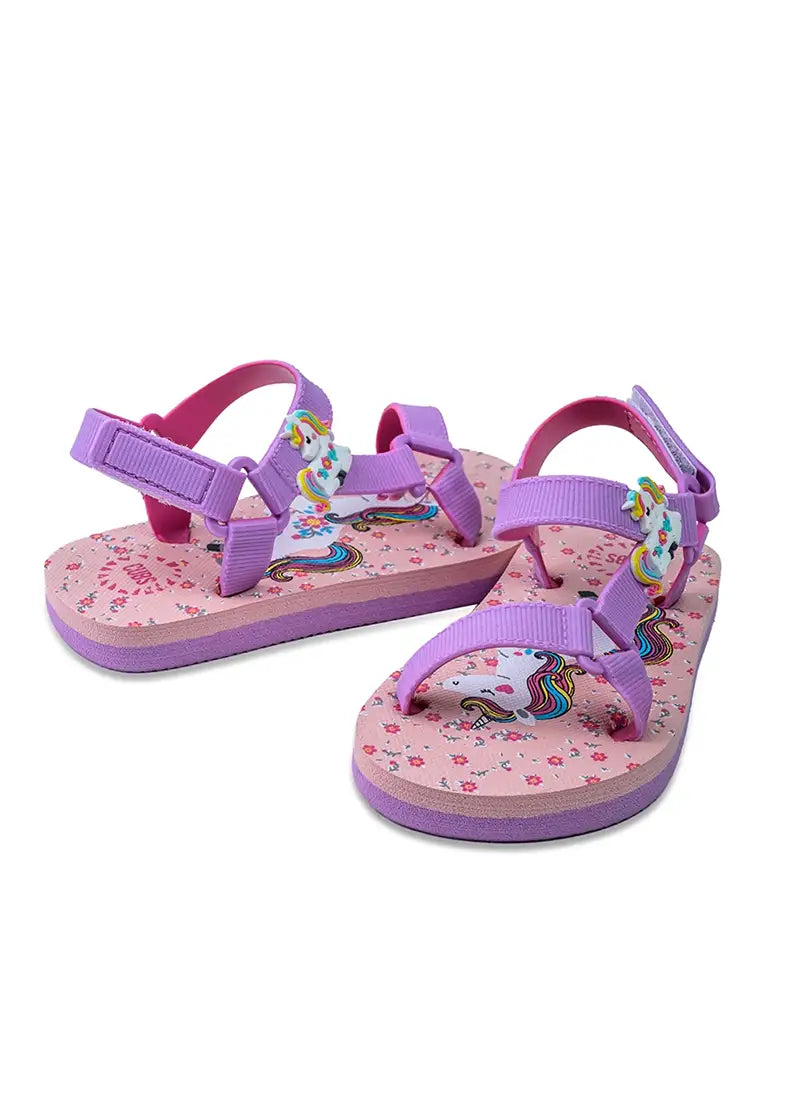 Sling Sandal Junior Girls Unicorn Baby Rose