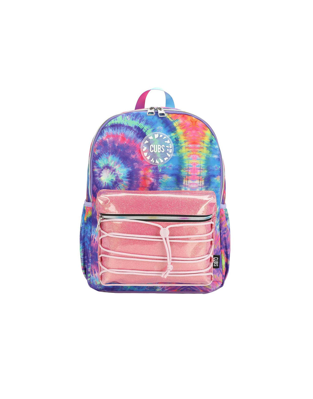 Blue and Purple tie dye High School Backpack