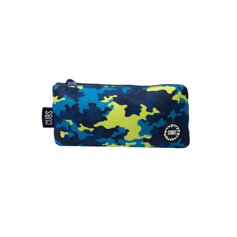 Camouflage blue Pencil case Big & Basic