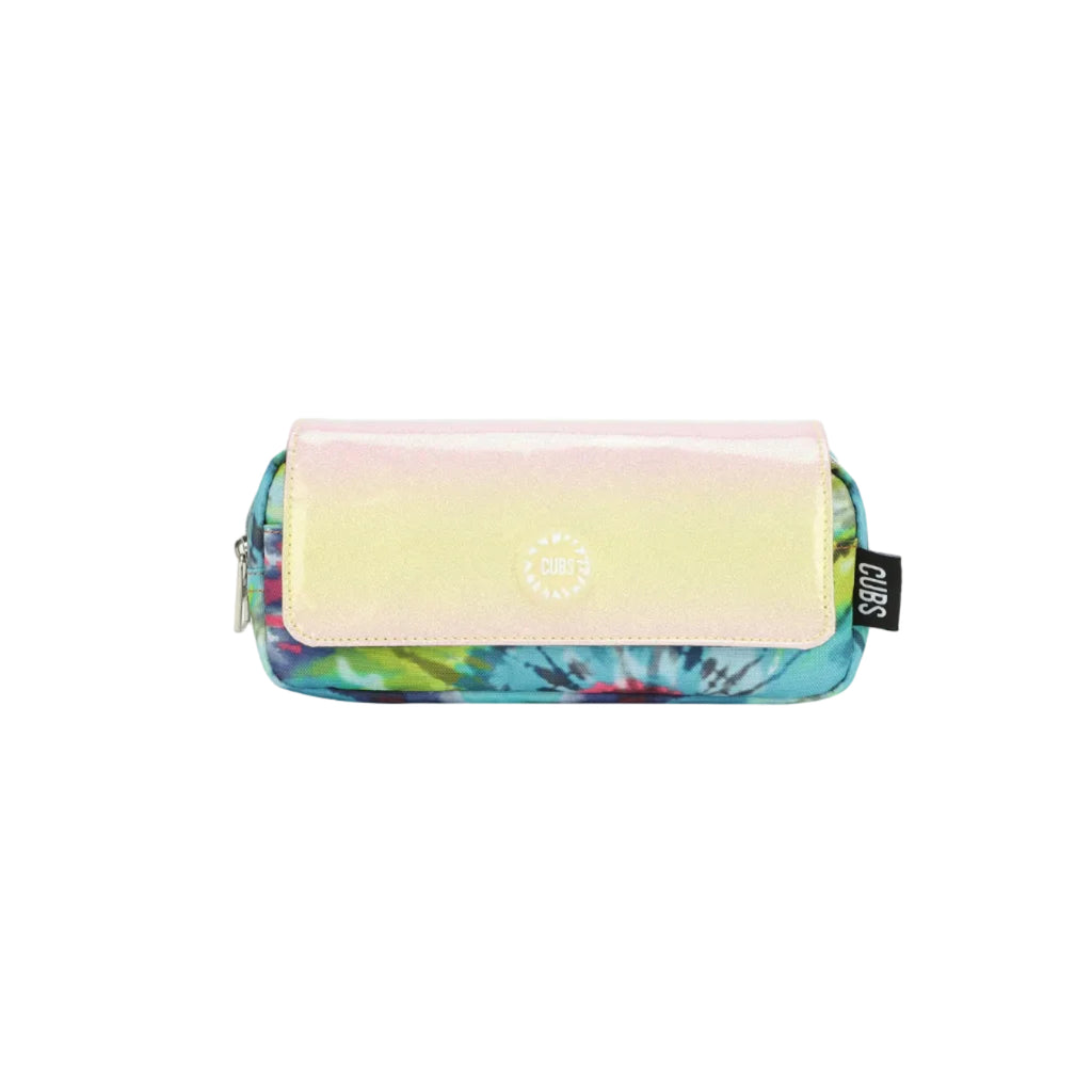 Green and Yellow tie dye High School Pencil Case