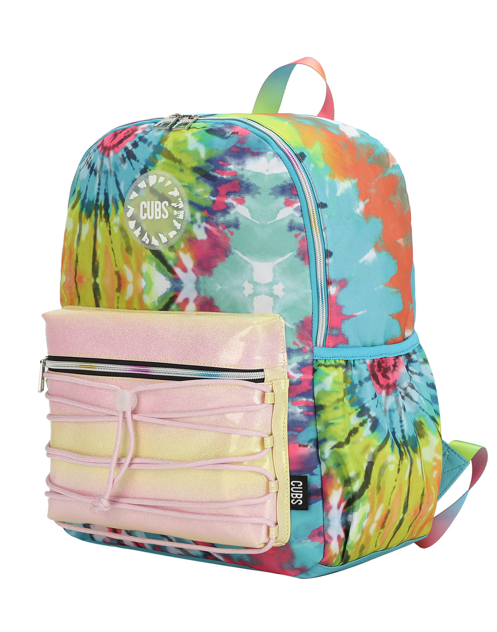 Green and Yellow tie dye  High School Backpack