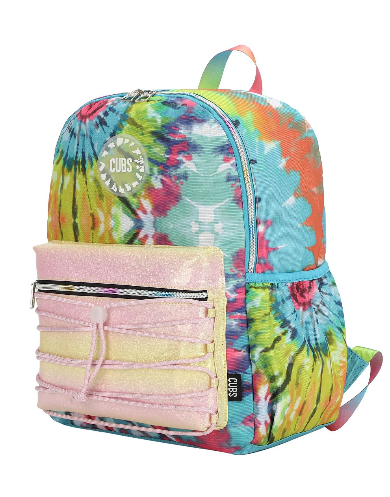 Green and Yellow tie dye  High School Backpack