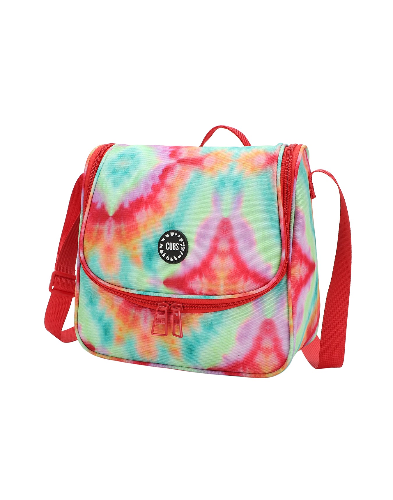 Watermelon Red tie Dye cross body lunch bag