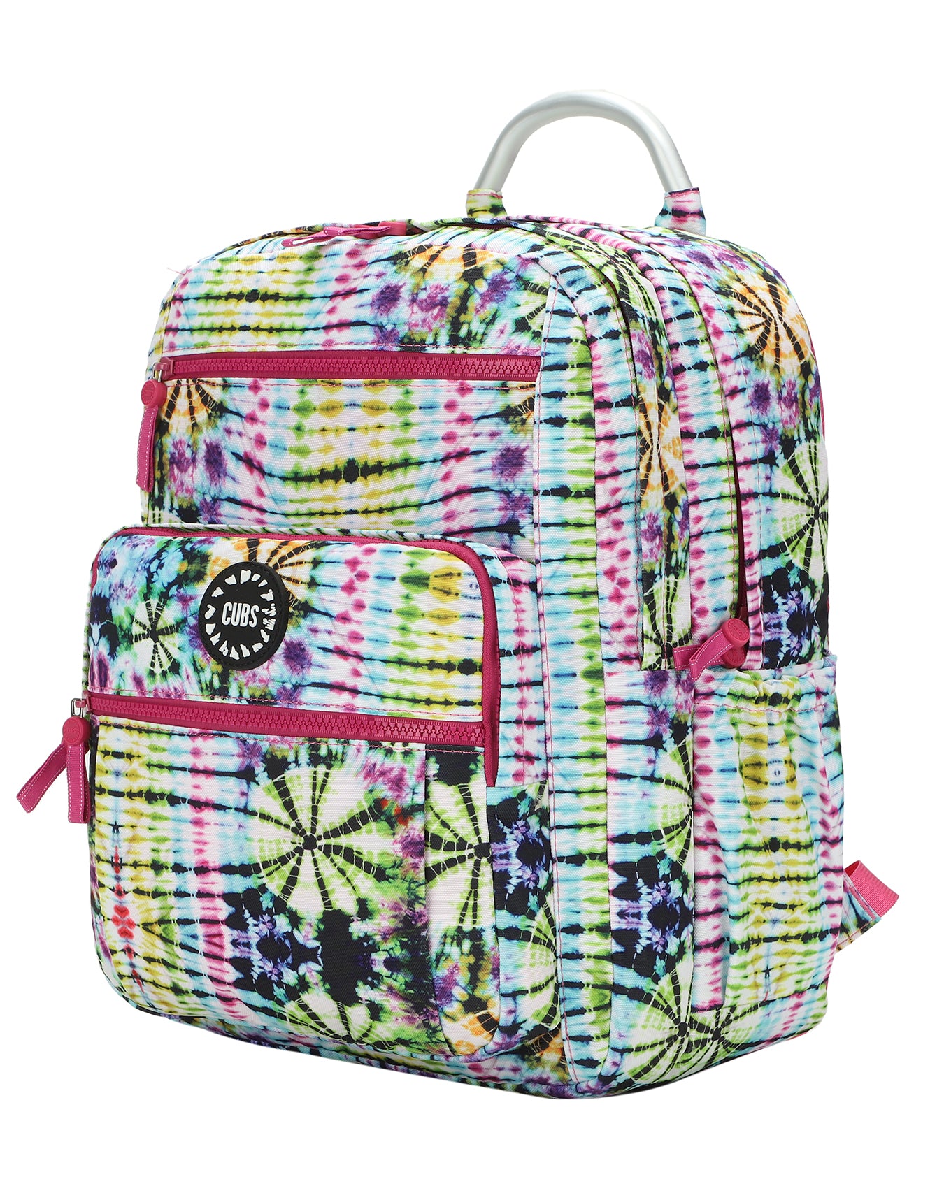 Tie Dye Swirls in Black Senior Student backpack