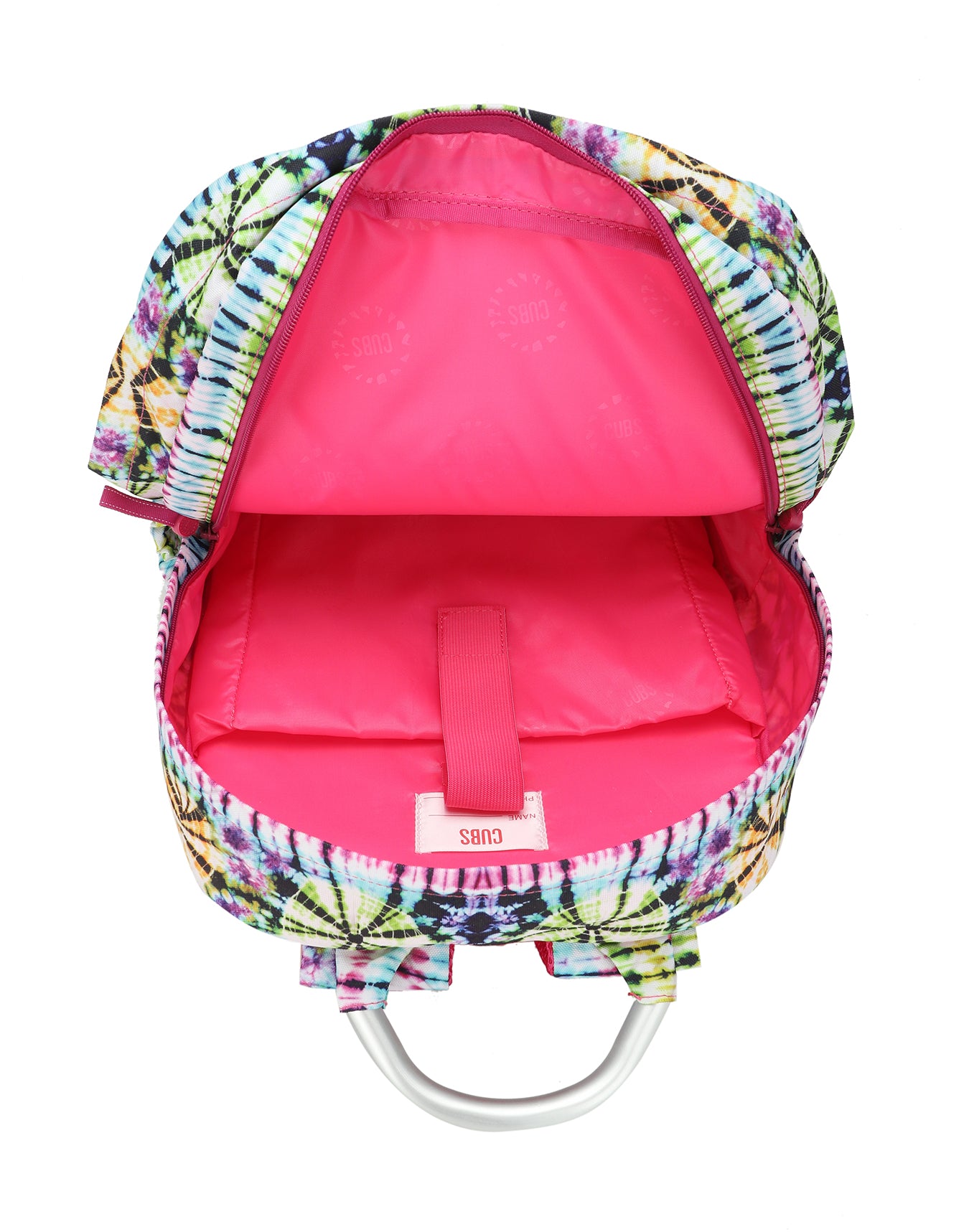 Tie Dye Swirls in Black Senior Student backpack