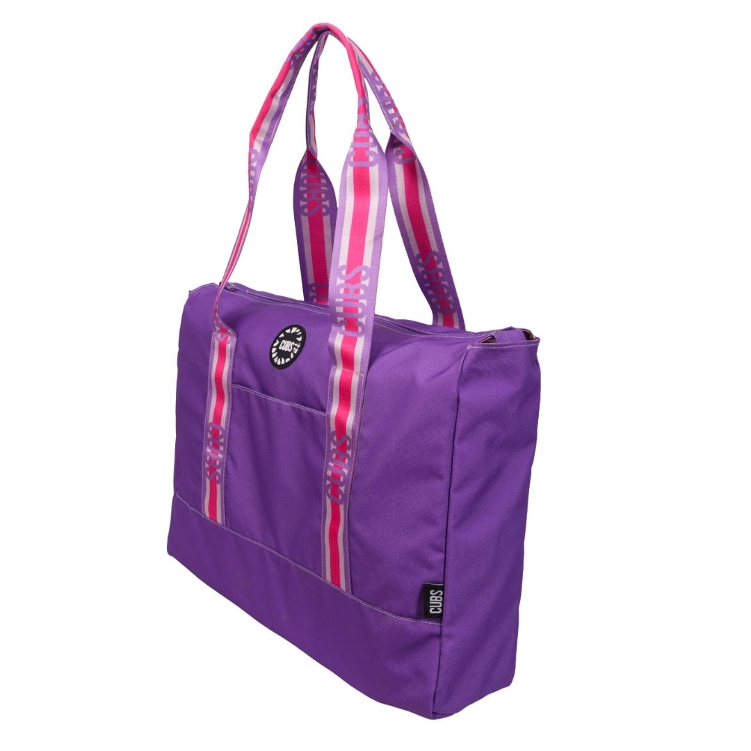 Purple Plain & Tie Dye women Double Face tote bag