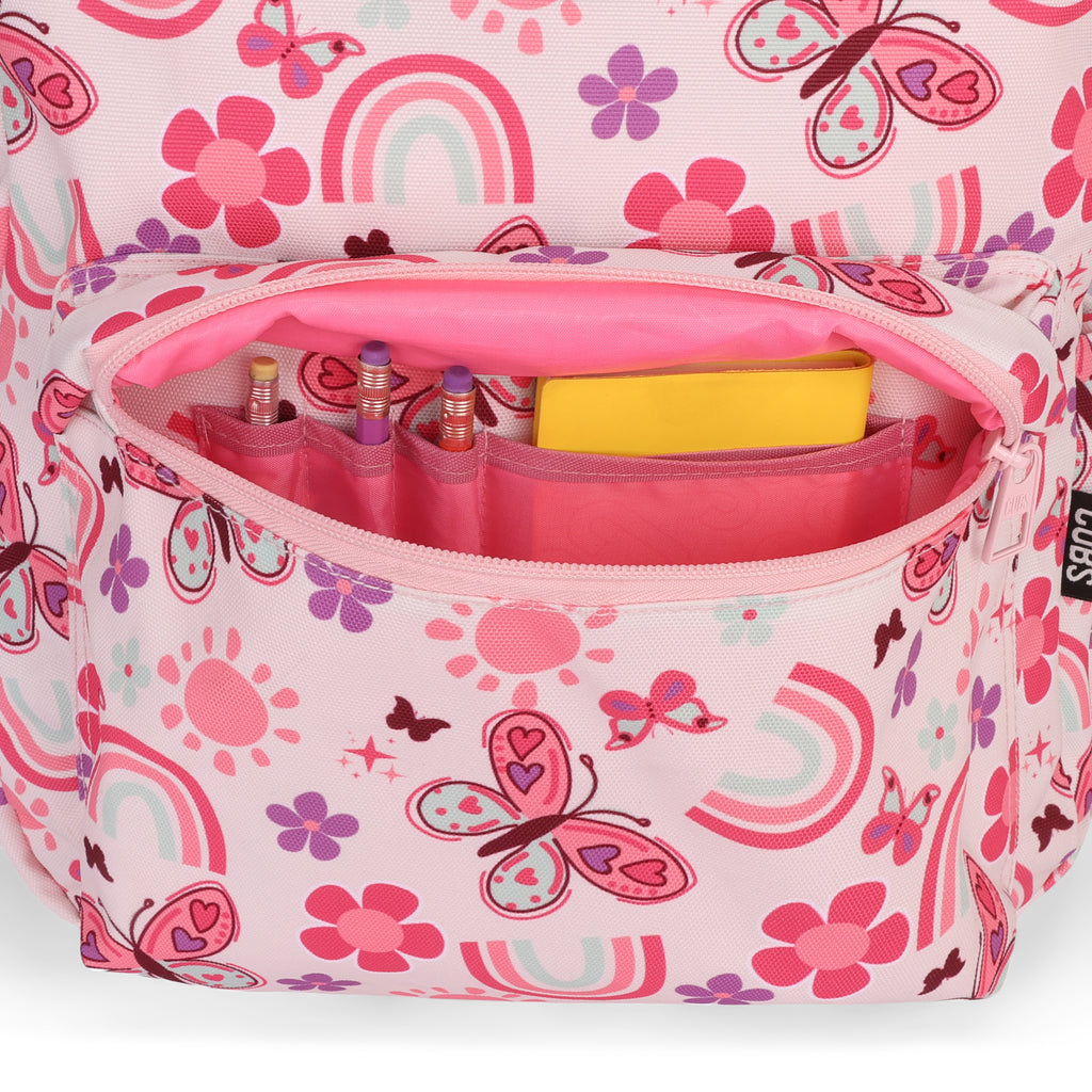 Flowers &Rainbows Junior Student Backpack