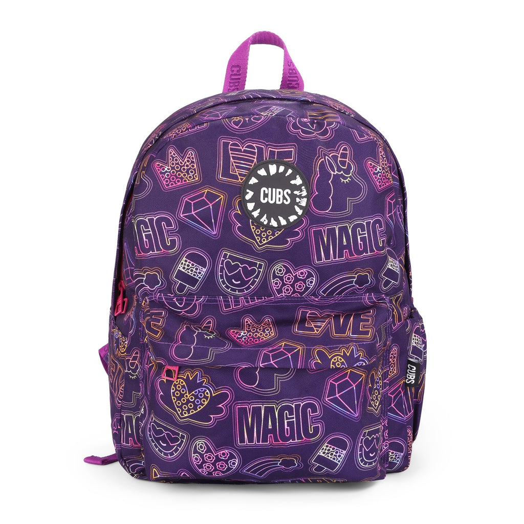 Doodle Purple Junior Student BackPack