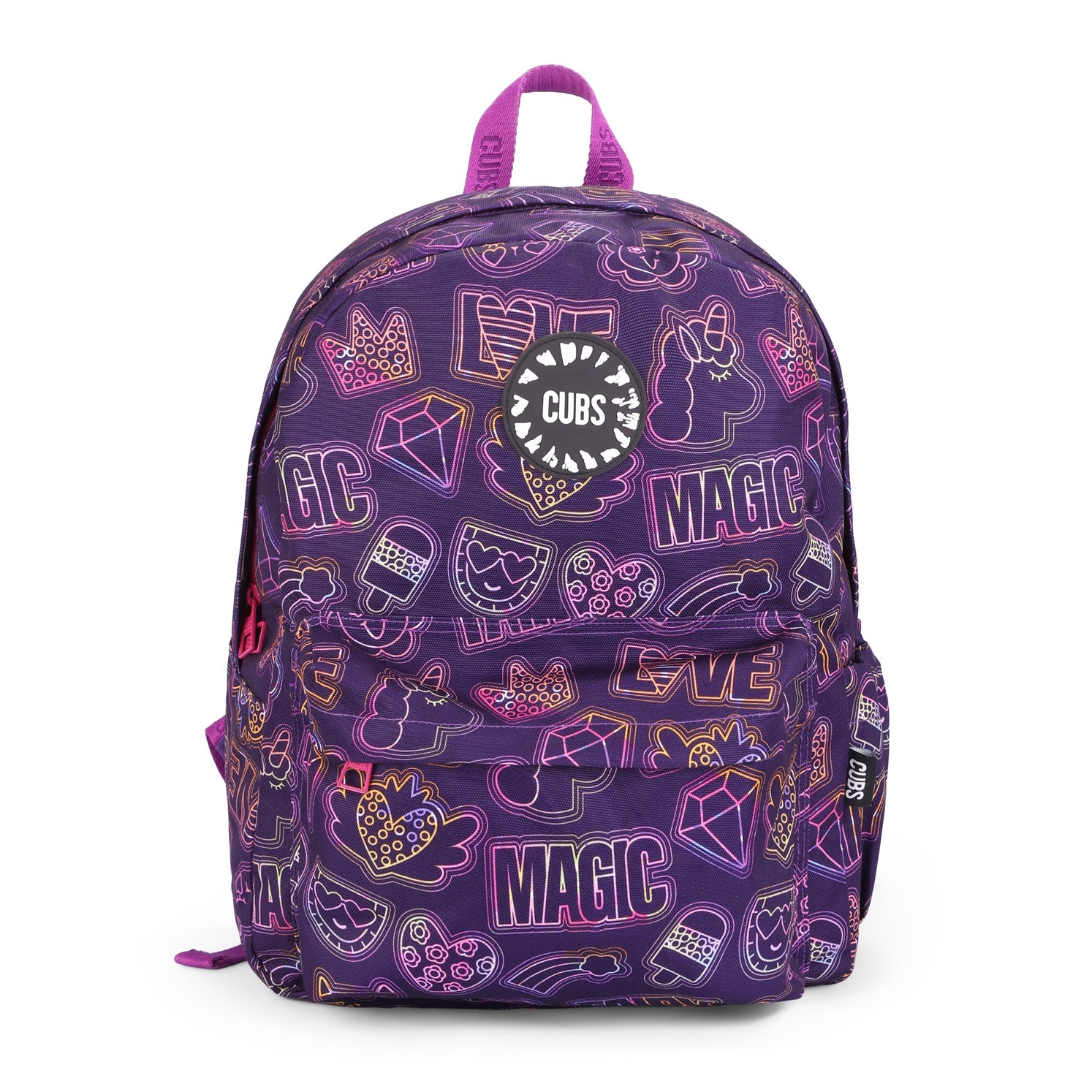 Doodle Purple Junior Student BackPack