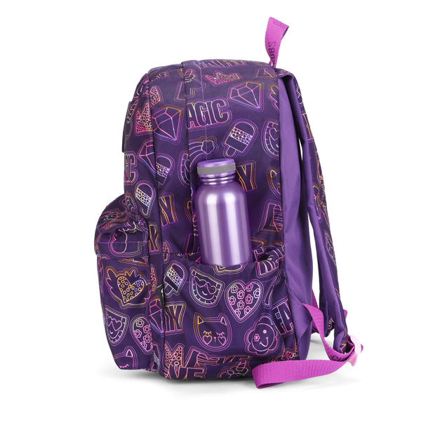 Doodle Purple Junior Student BackPack
