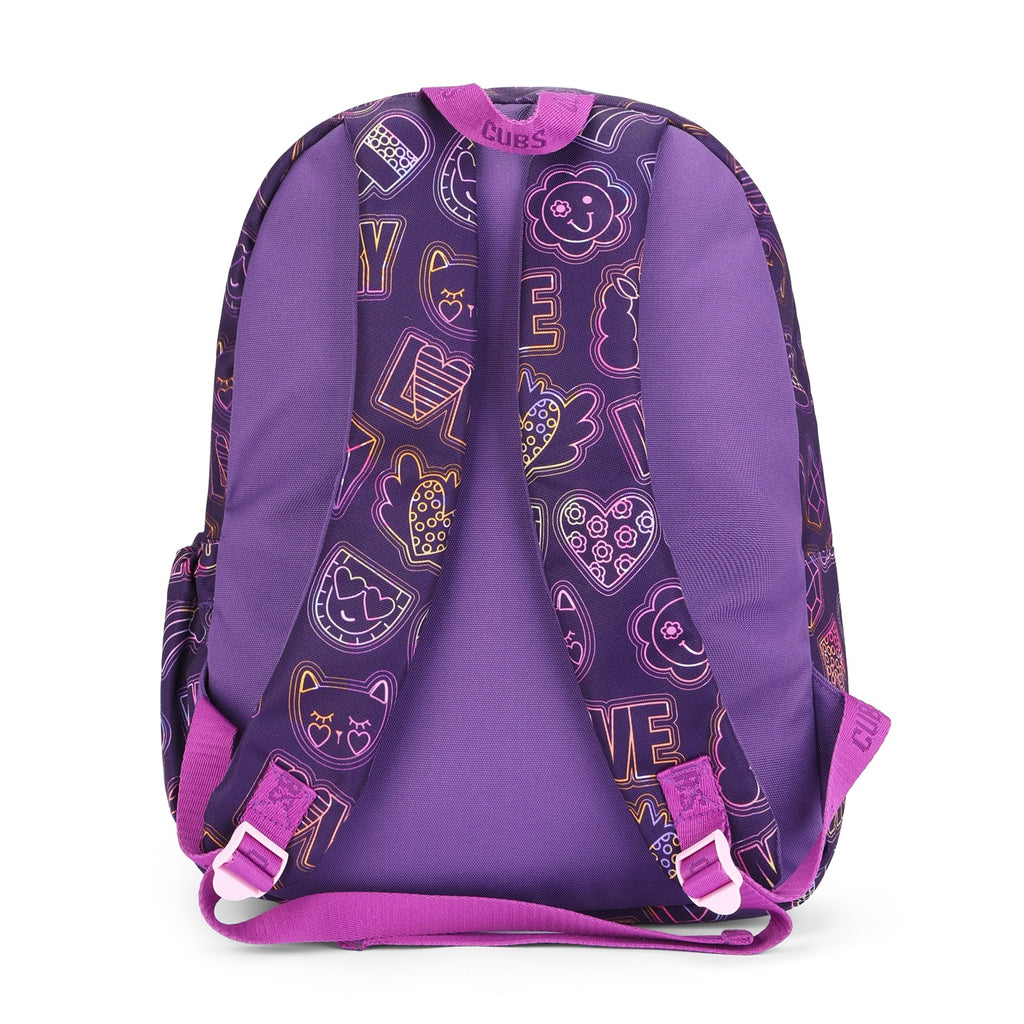 Doodle Purple Junior Student BackPack