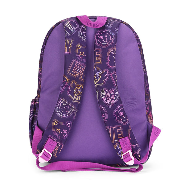 Doodle Purple Junior Student BackPack