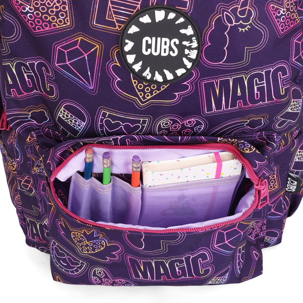 Doodle Purple Junior Student BackPack