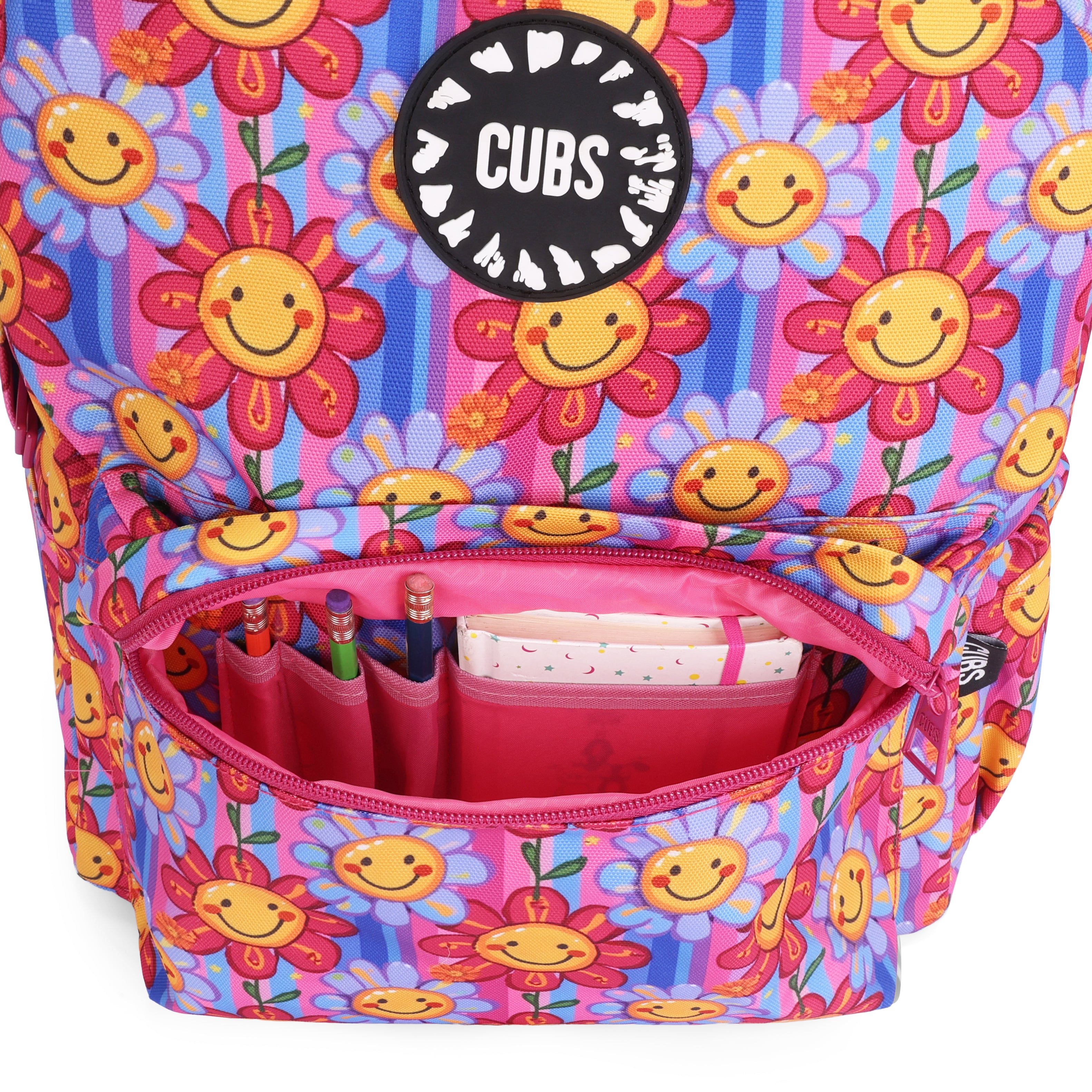 Purple Sunflowers Junior Student BackPack