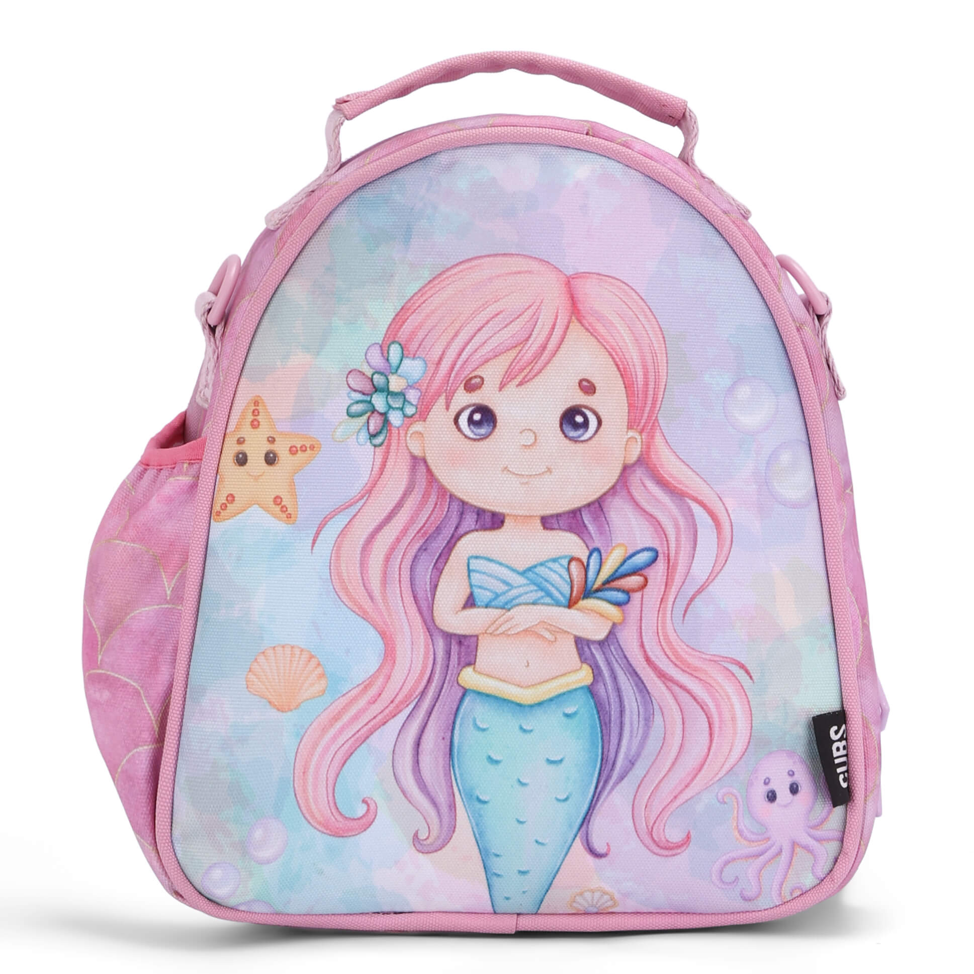 Mermaid Purple Hair Lunch Backpack
