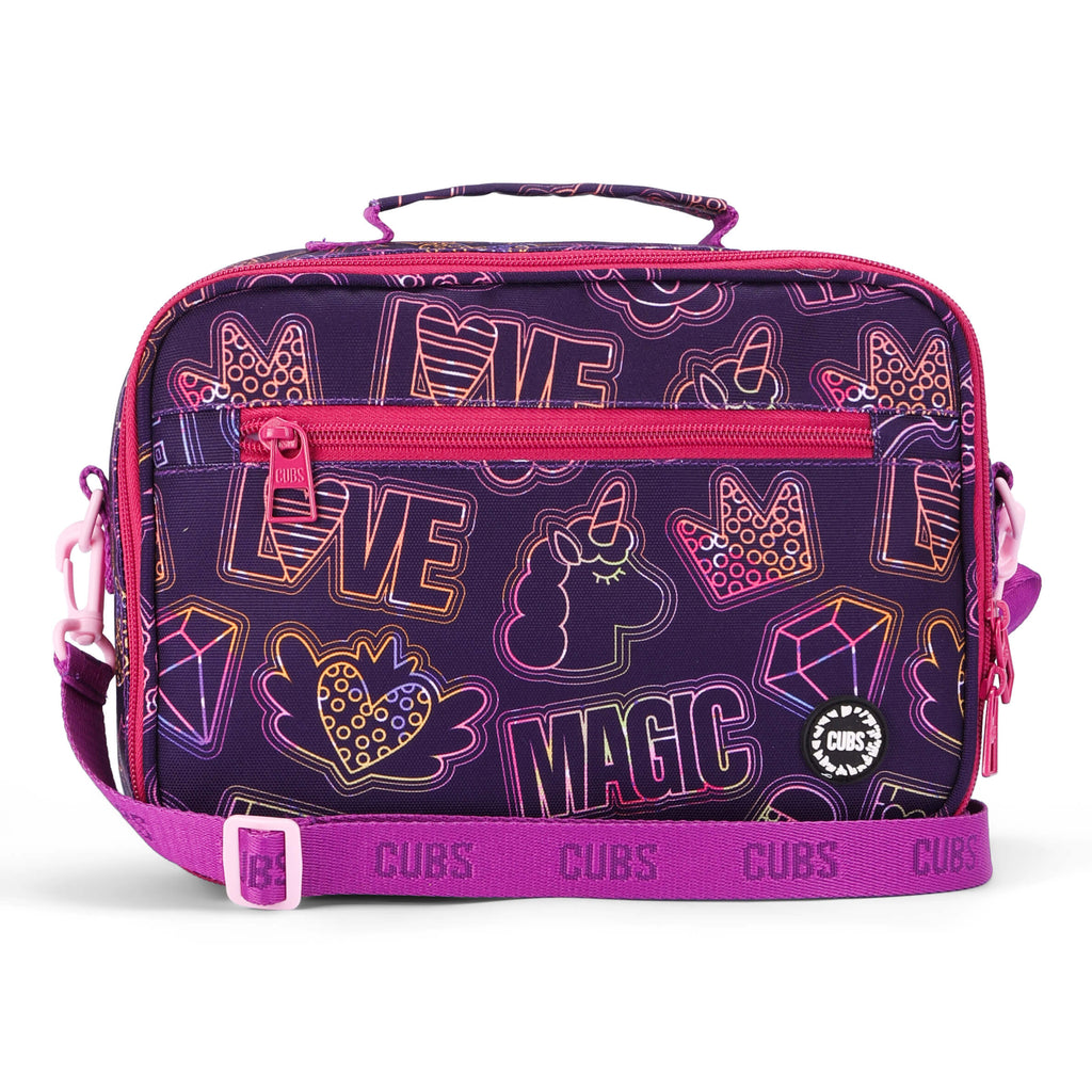 Doodle Purple Junior Student Lunch bag