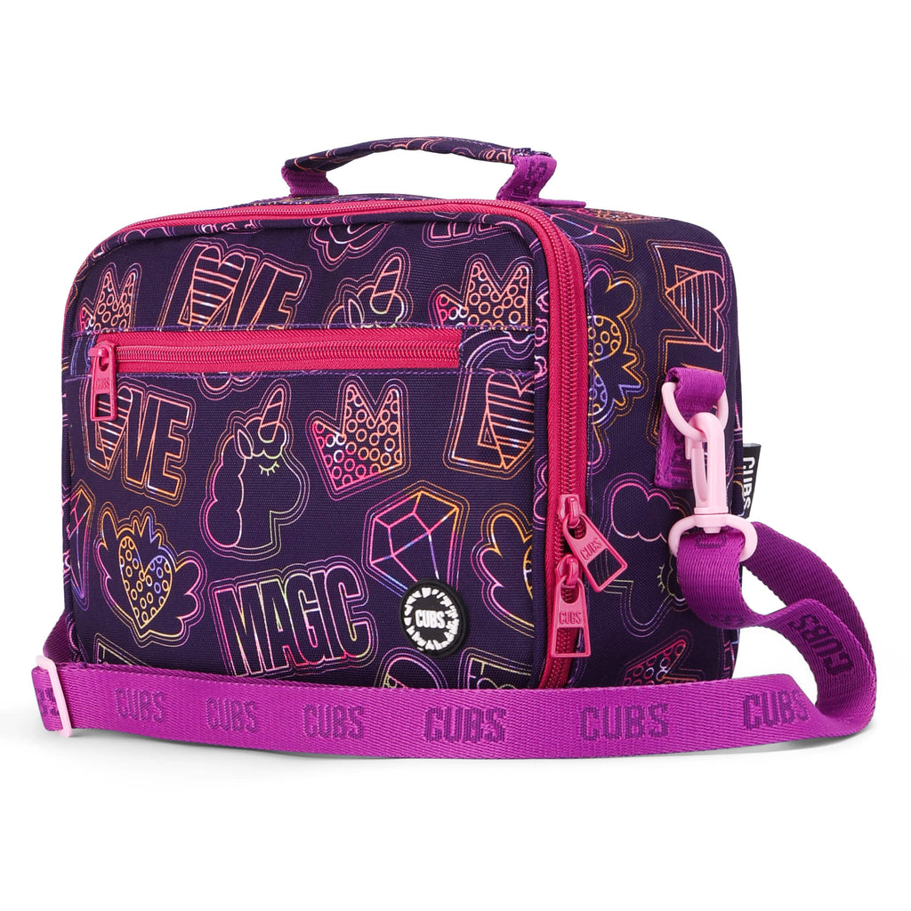Doodle Purple Junior Student Lunch bag