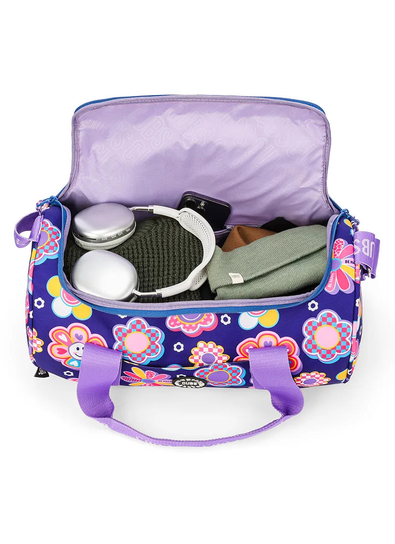 Deep Purple Roses Medium Duffel Bag