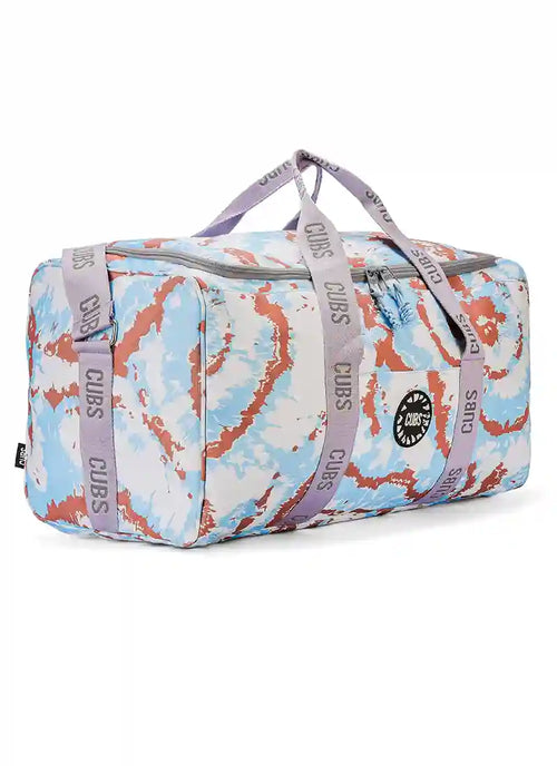 Baby Blue Tie Dye Weekender Duffel Bag