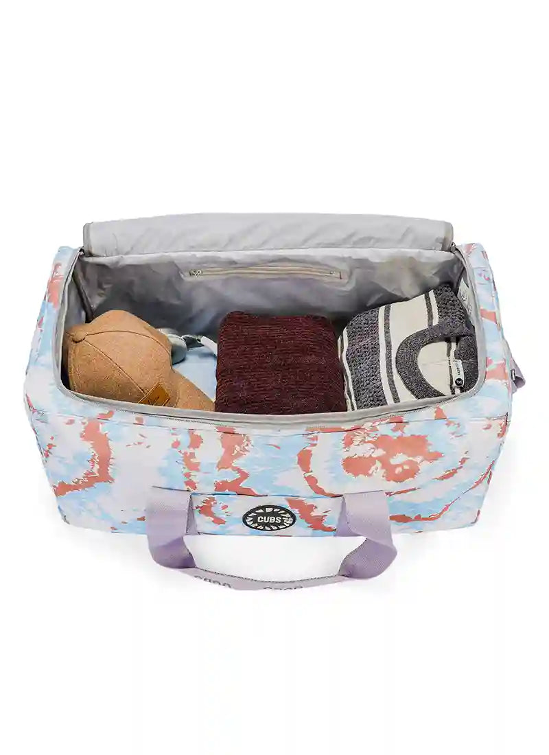 Baby Blue Tie Dye Weekender Duffel Bag