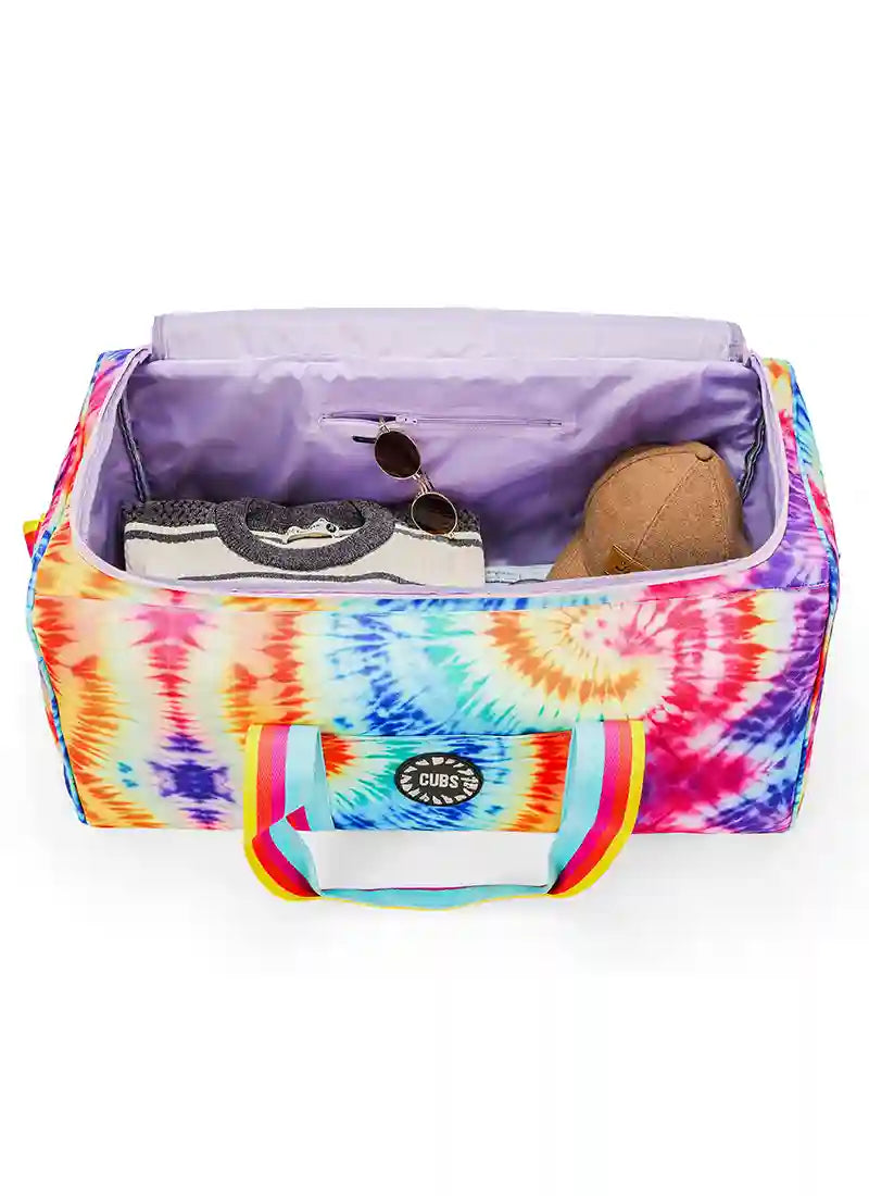 Lilac Dreams Tie Dye Weekender Duffel Bag
