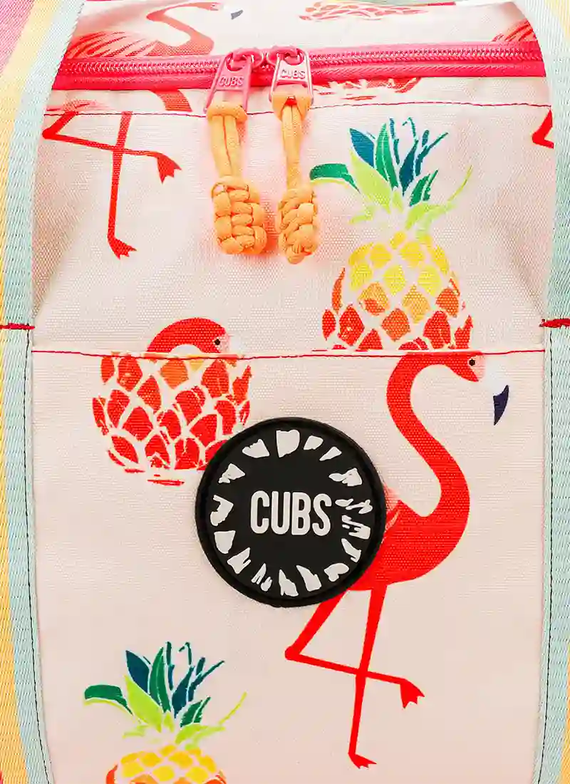Peachy Flamingos  Weekender Duffel Bag