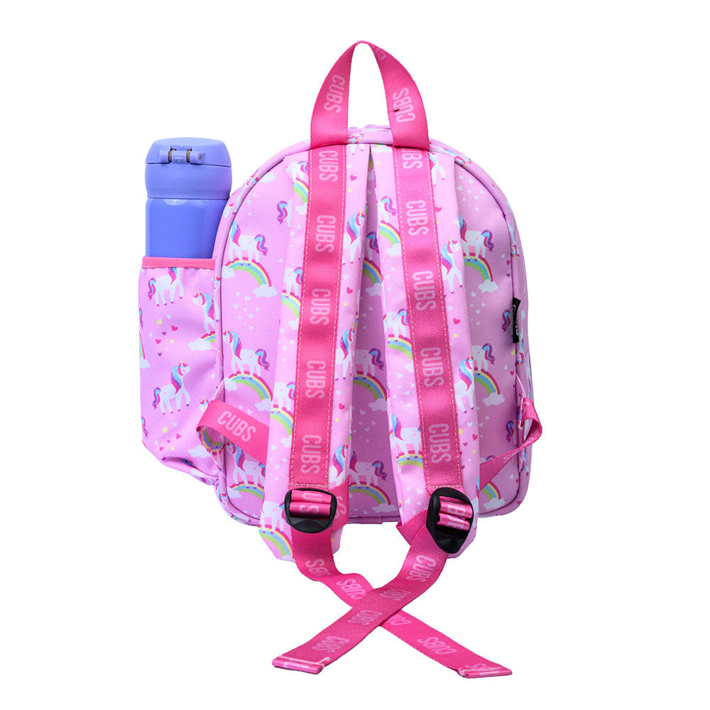 Pink Unicorn Letter P Nursery Lunch Backpack