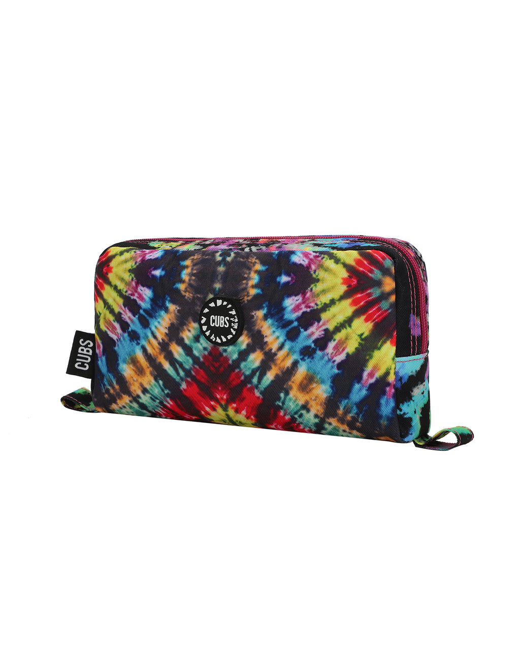Tie Dye Colorful Black Pencil Case