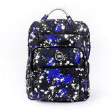 Blue Black Splashing Paint Senior Backpack